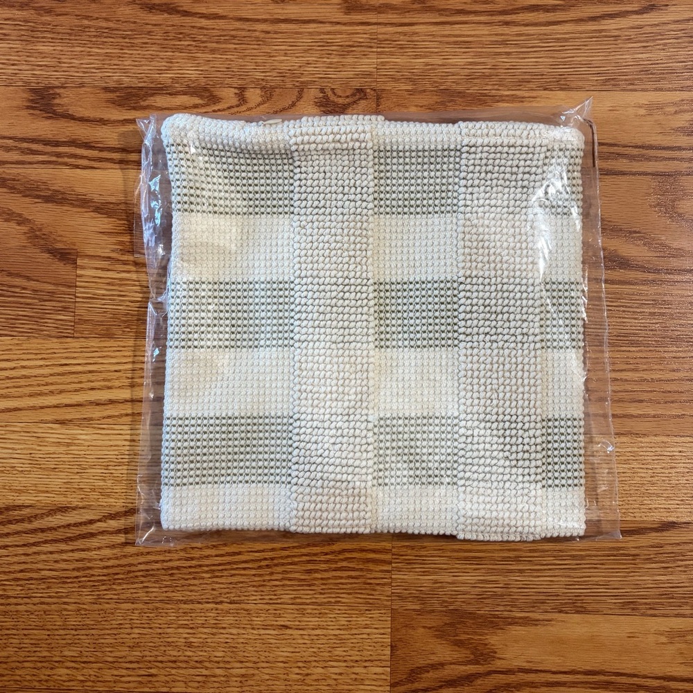 NEW Schoolhouse Popcorn Plaid Olive Lumbar Pillow Cover